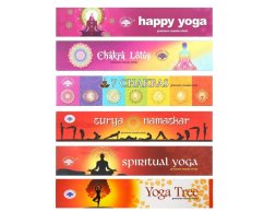 Indické vonné tyčinky Green Tree Yoga sada 6 ks