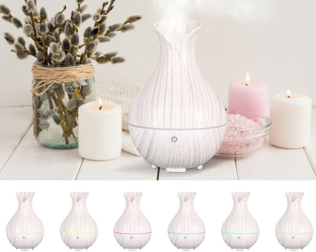 Aroma difuzér Bloom bílé dřevo 200ml SIXTOL