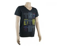 Pánské triko NIDHI s potiskem, sloni, černé