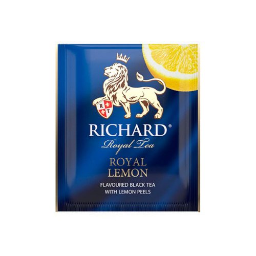 Černý aromatizovaný čaj Richard Royal Lemon (25 sáčků) 42,5 g