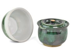 Set gaiwan s miskou tmavě zelený