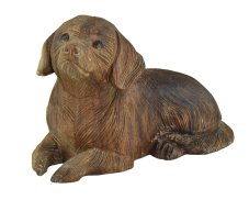Dřevěná soška Pes 14 cm
