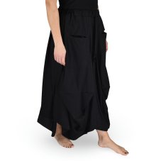 Sukně dlouhá YANI s kapsami, jednobarevná, černá