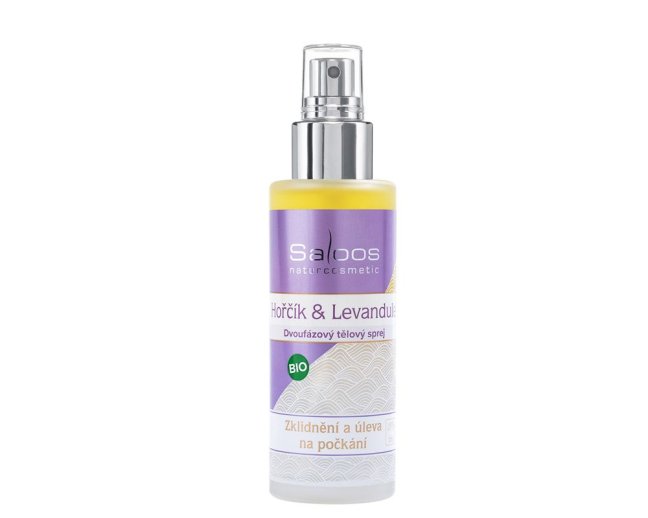 Bio Dvoufázový tělový sprej Hořčík & Levandule
