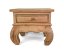 Dřevěný opiový stolek se šuplíkem 50 x 50 cm II. jakost