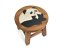 Stolička dřevěná dekor panda - II. jakost