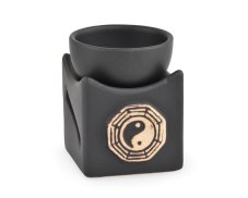 Aromalampa černá, čtvercová - Jin Jang