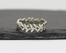 Stříbrný prsten Větvička