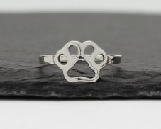 Stříbrný prsten Tlapka