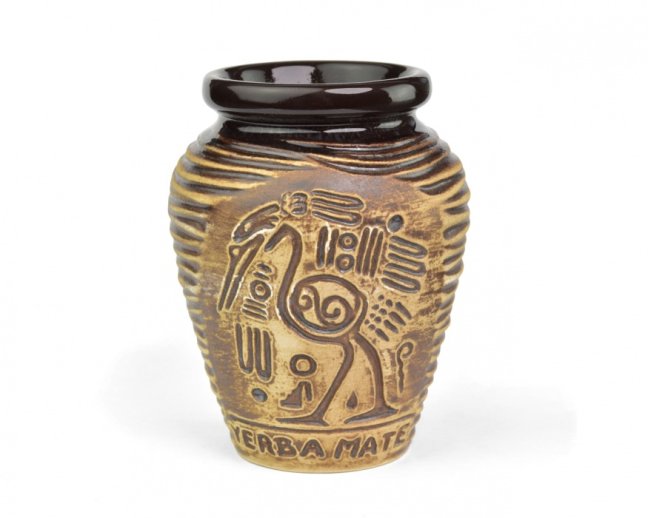 Keramická kalabasa Azték Yerba Maté Natural 270ml Keramická kalabasa Azték Yerba Maté Natural 270ml