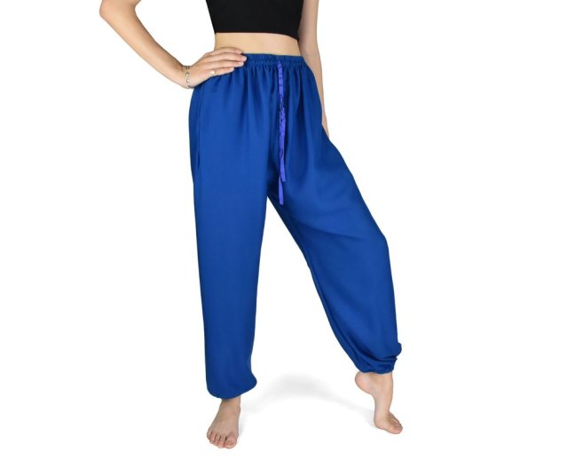 Kalhoty jóga PANYA, modré - Velikost: L