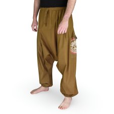 Harémové kalhoty aladin TARA, khaki, lotos