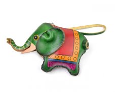 Psaníčko kůže Slon zelený