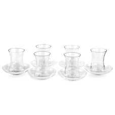 Set tureckých sklenic s podšálky " Uskudar " 11 ks - nekompletní set