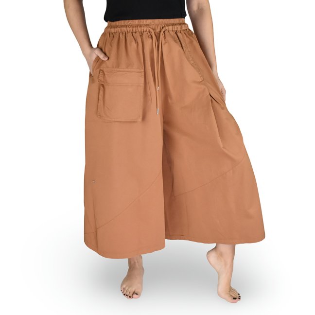 Capri culottes kalhoty DIN, hnědá
