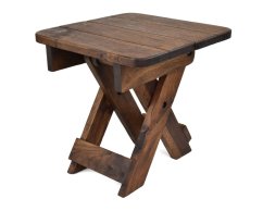 Skládací dřevěná stolička Fold Dark tmavá užší 30 cm