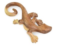 Dřevěná dekorace Ještěrka - 20 cm - var. E