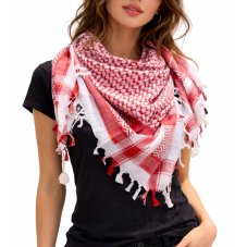 Šátek Arafat - bílo-červený