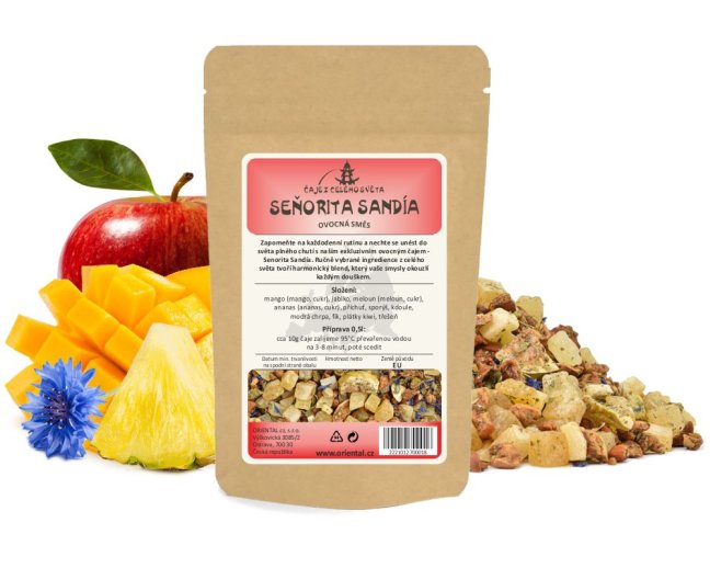 Ovocný čaj Seňorita Sandía - Gramáž čaje: 200 g