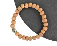 Náramek Buddha, santalové dřevo
