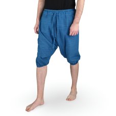 Harémové kalhoty aladin SRI, kraťasy, modrá, II. jak