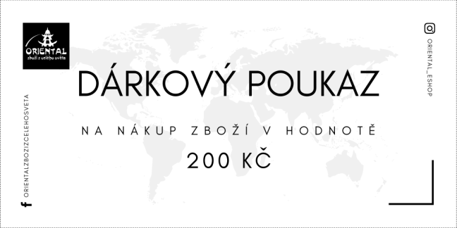 Dárkový poukaz - 200 kč
