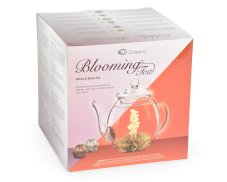 Dárkový set Creano Black & White Tea - skleněná konvice a 6 ks čaje