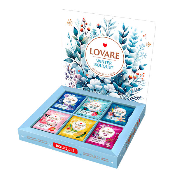 Kolekce čajů Lovaré Winter Bouquet Collection (30 sáčků) 52,5 g