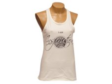 Dámské tílko I AM INSPIRATION, bavlna, krémové
