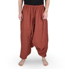 Harémové kalhoty aladin LIN, červená, II. jakost