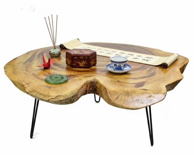 Dřevěný konferenční stůl 95 x 105 cm