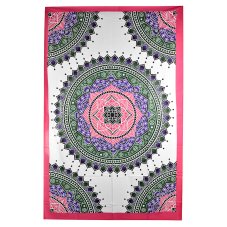 Přehoz Mandala - Lotos růžový 147 x 208 cm - II. jakost
