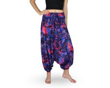 Harémové kalhoty aladin NATSU, džungle, modrá