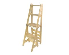 Skládací židle/schůdky překližka 113 cm