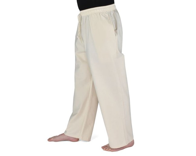 Kalhoty jóga SUMAY, krémové