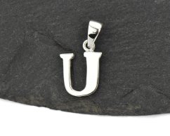 Stříbrný přívěsek Písmeno "U"