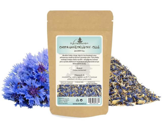 Bylinný čaj Chrpa okvětní lístky - celé (Centaurea) - Gramáž čaje: 100 g
