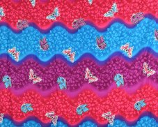 Sarong - Pareo REN, duha s motýly, modrá, II. jakost