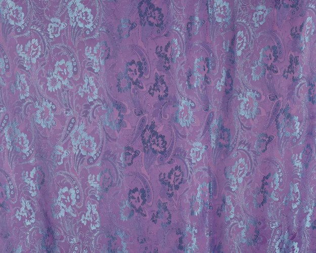 Šátek kašmírské hedvábí fialová - květy