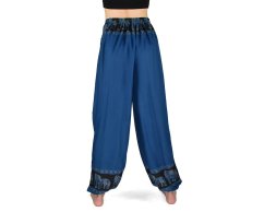 Kalhoty jóga MAHATI, modré, sloni