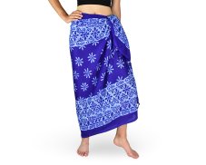 Sarong - Pareo REN, kvítek, královská modř, II. jakost