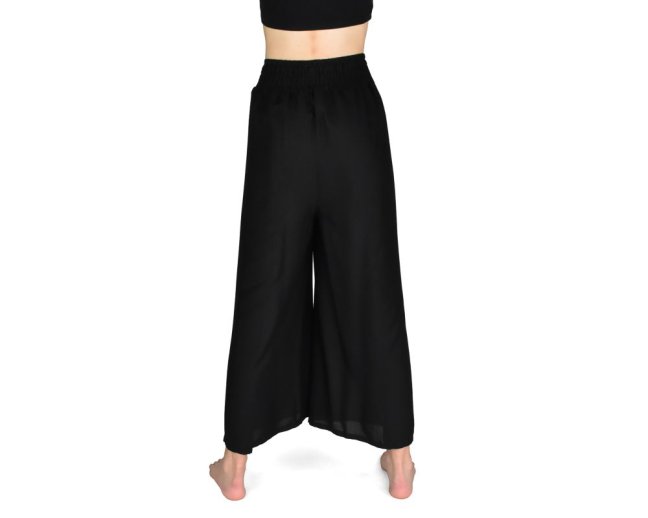 Kalhoty jóga open NUTCHA, černé - Velikost: M/L