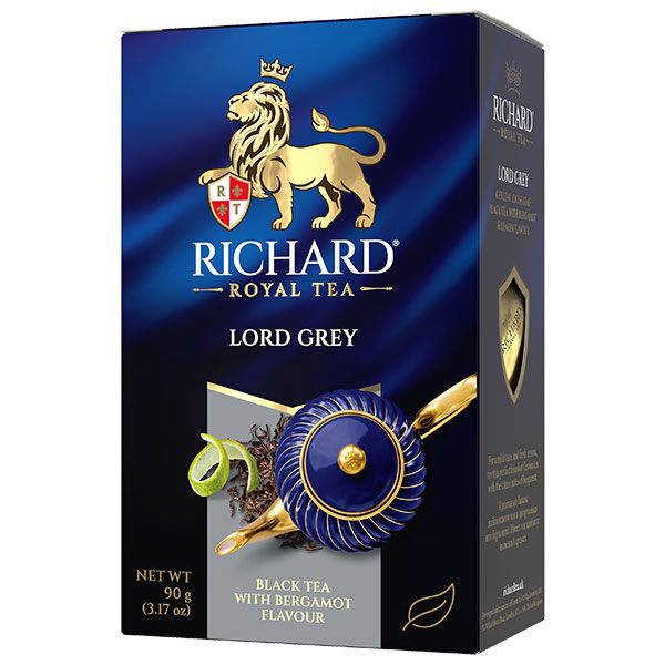 Černý aromatizovaný čaj Richard Royal Lord Grey - 90 g