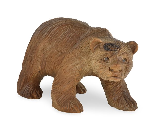 Dřevěná soška Medvěd 9 cm -  var. B