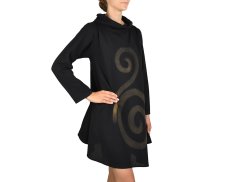 Šaty JEN s límcem, černá