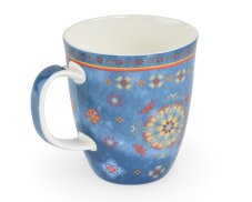 Porcelánový hrnek Agadir, modrý barevný dekor, 400 ml