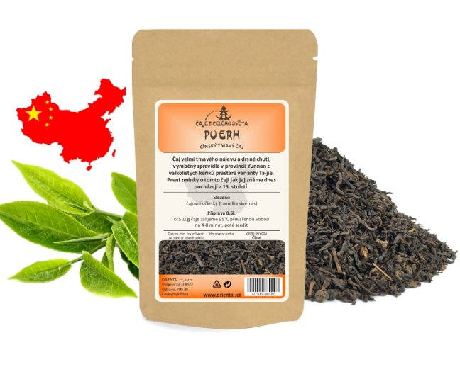Tmavý čaj China Yunnan Pu Erh - Gramáž čaje: 1000 g