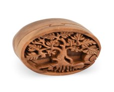 Dřevěná skládací krabička Strom života - jednobarevná
