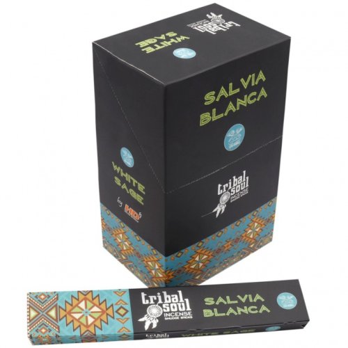 Indické vonné tyčinky Tribal Bílá Šalvěj 15 g