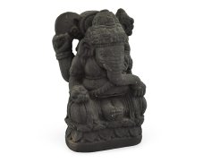 Betonová socha Ganesha černá 20 cm - II. jakost